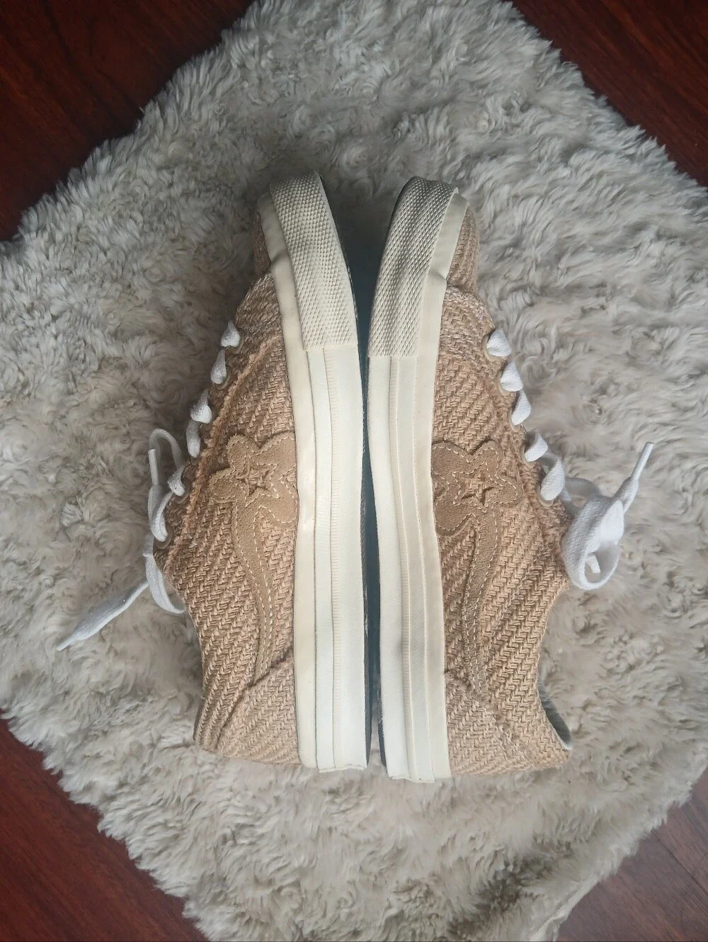 💎 CONVERSE Women's Shoes Golf Le Fleur x Converse One Star Ox Burlap